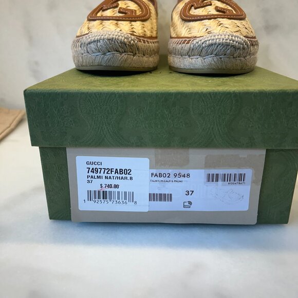 NWT Gucci Adela GG Espadrille size 7 - Picture 3 of 8